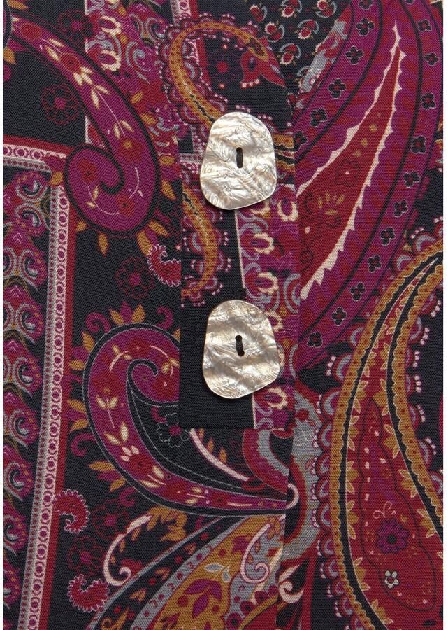Lascana Blouse zonder sluiting met modieuze knopen paisleyprint damesblouse - Foto 4