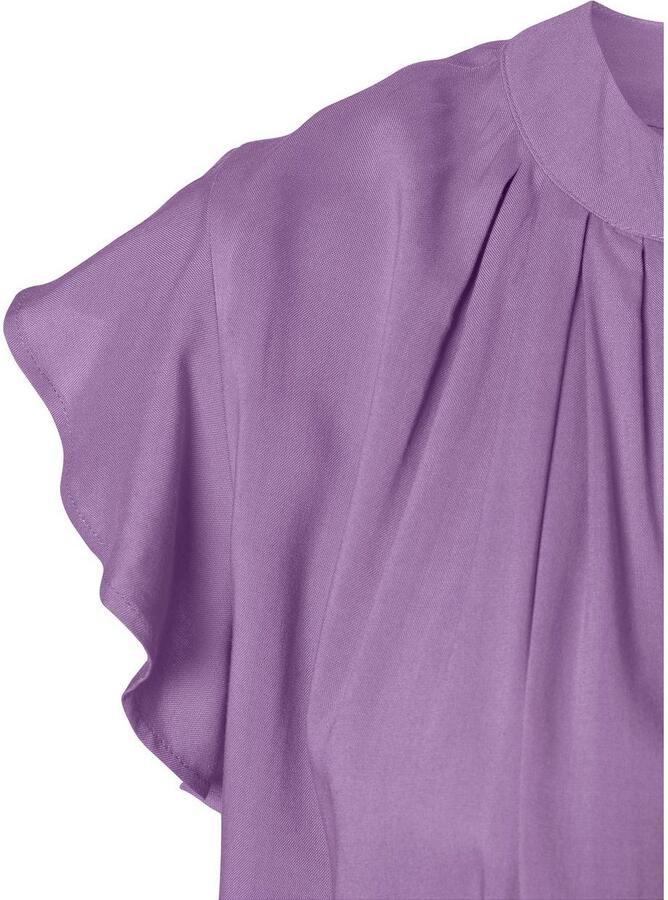 Lascana Blouse zonder sluiting met ruches-mouwen korte mouwen blouse elegant - Foto 2