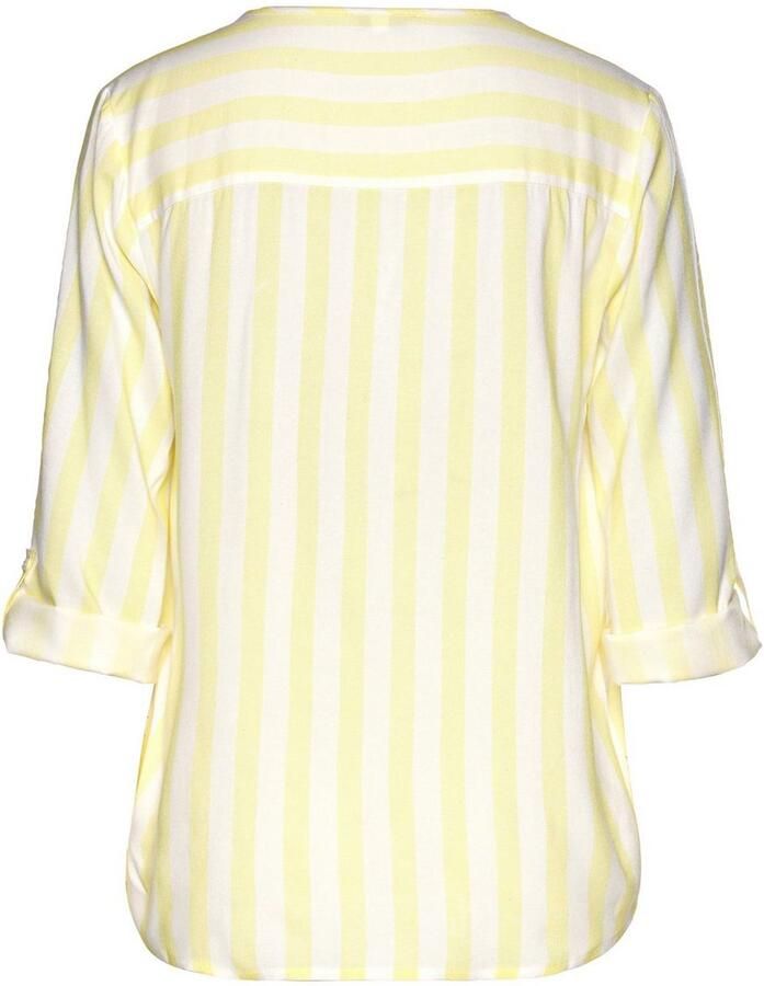 Lascana Blouse zonder sluiting met streep-print lichte geweven stof damesblouse - Foto 2