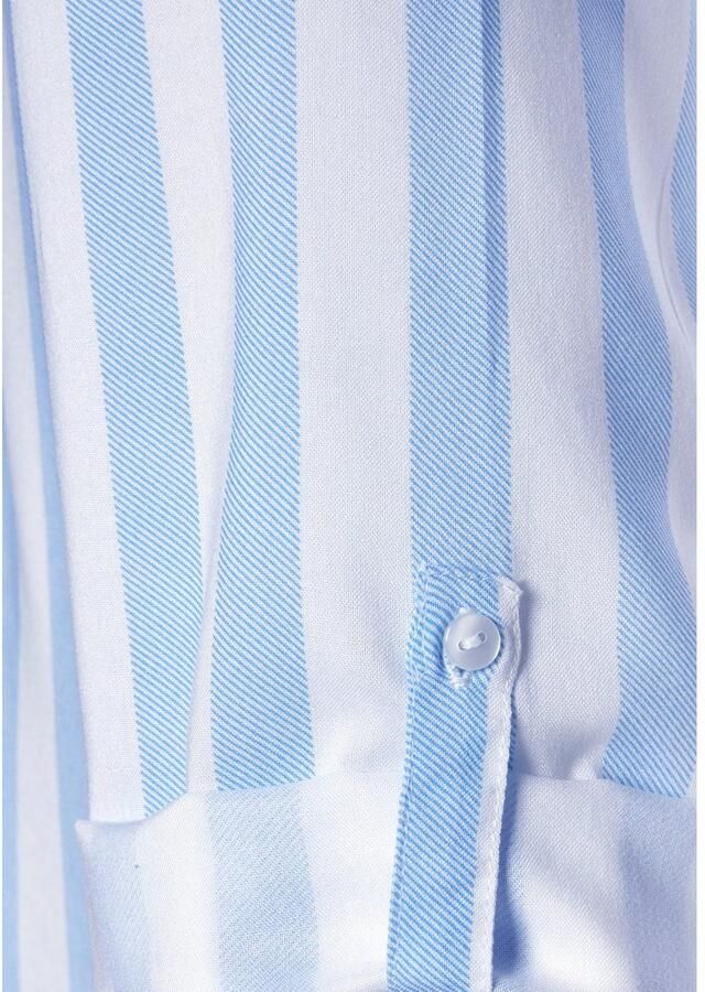 Lascana Blouse zonder sluiting met streep-print lichte geweven stof damesblouse - Foto 3