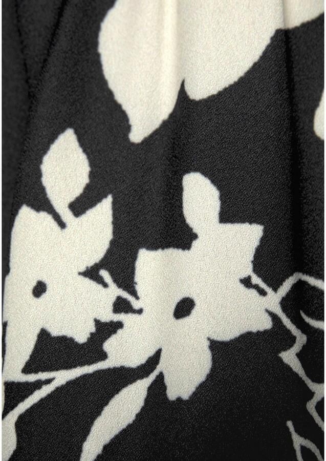 Lascana Blousejurk in wijd model met volants en bloemenprint tuniekjurk strandjurk - Foto 2