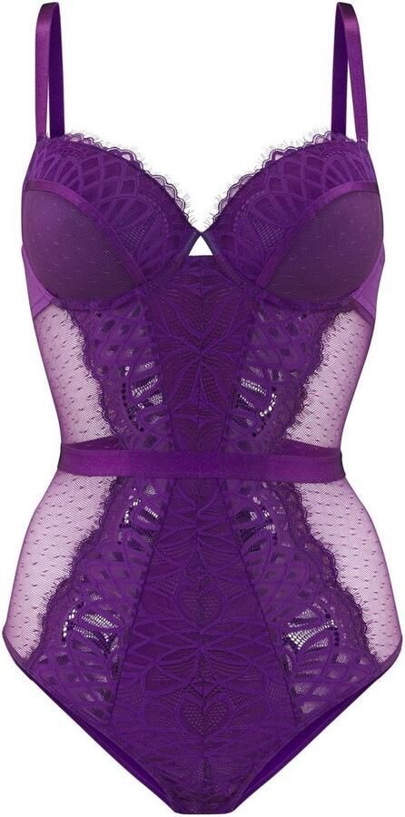 Lascana Body Cara gemaakt van filigraan kant en zachte mesh deels gemaakt van een gerecyclede stof - Foto 5