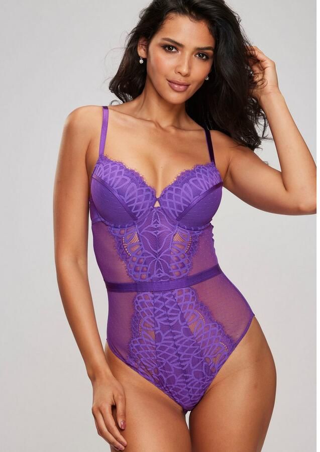 Lascana Body Cara gemaakt van filigraan kant en zachte mesh deels gemaakt van een gerecyclede stof - Foto 2