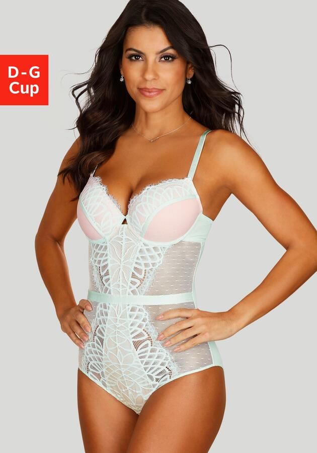 Lascana Body Cara gemaakt van filigraan kant en zachte mesh deels gemaakt van een gerecyclede stof - Foto 5