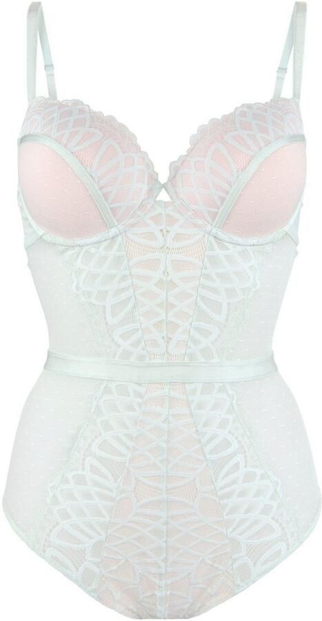Lascana Body Cara gemaakt van filigraan kant en zachte mesh deels gemaakt van een gerecyclede stof - Foto 4