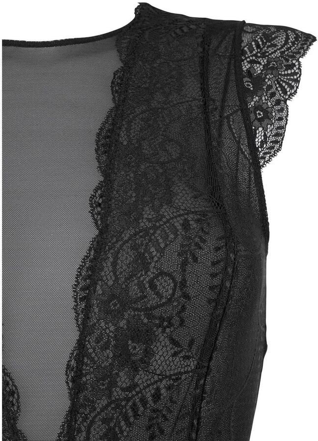 Lascana Body van transparante kant en netinzetten sexy dessous