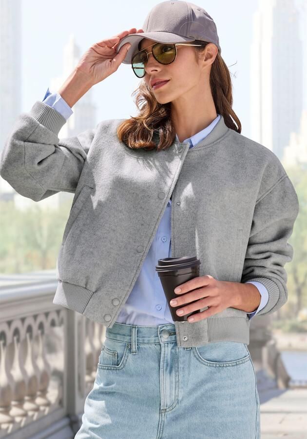 Lascana Bomberjack met ribboorden pilotenjack met drukknopen en zakken - Foto 4