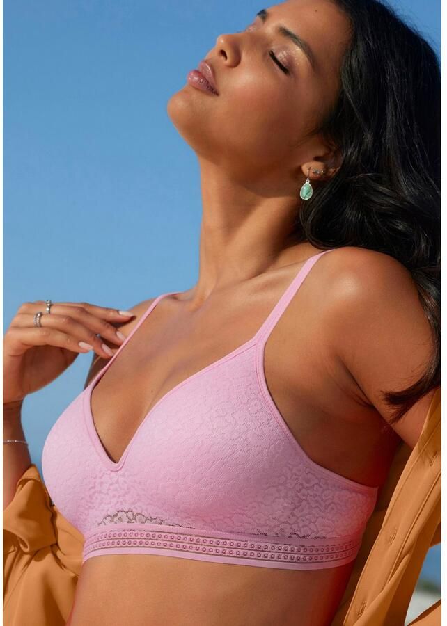 Lascana Bralette-bh Freya zonder beugel met ingebouwd push-up kussen lingerie - Foto 2