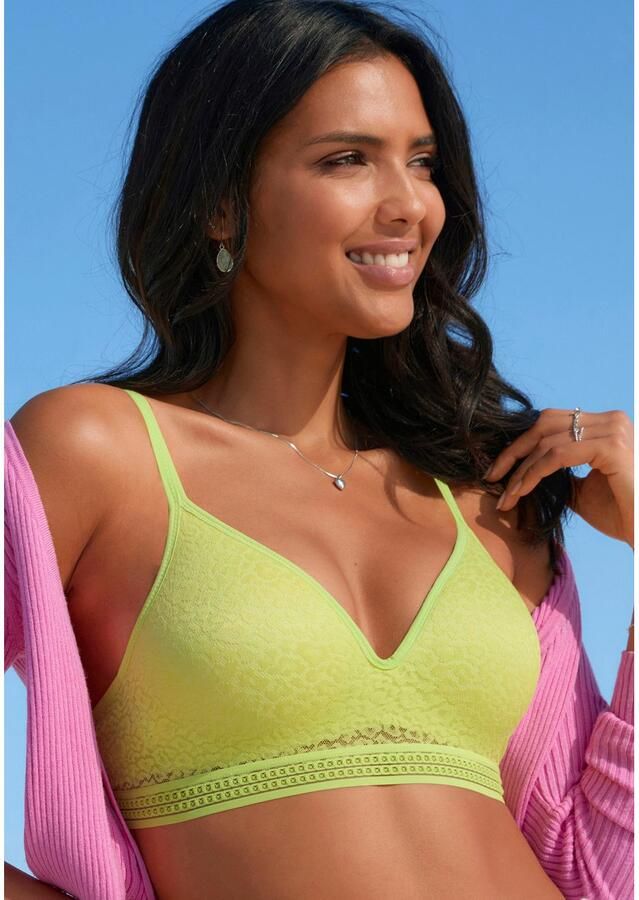 Lascana Bralette-bh Freya zonder beugel met ingebouwd push-up kussen lingerie