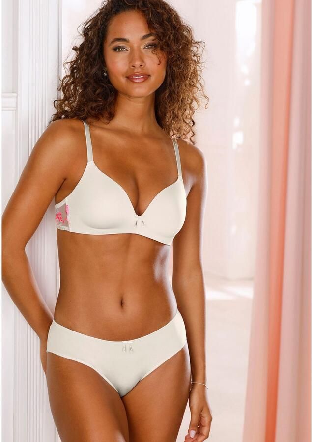 Lascana Tanga Maria met bloemige geborduurde kant