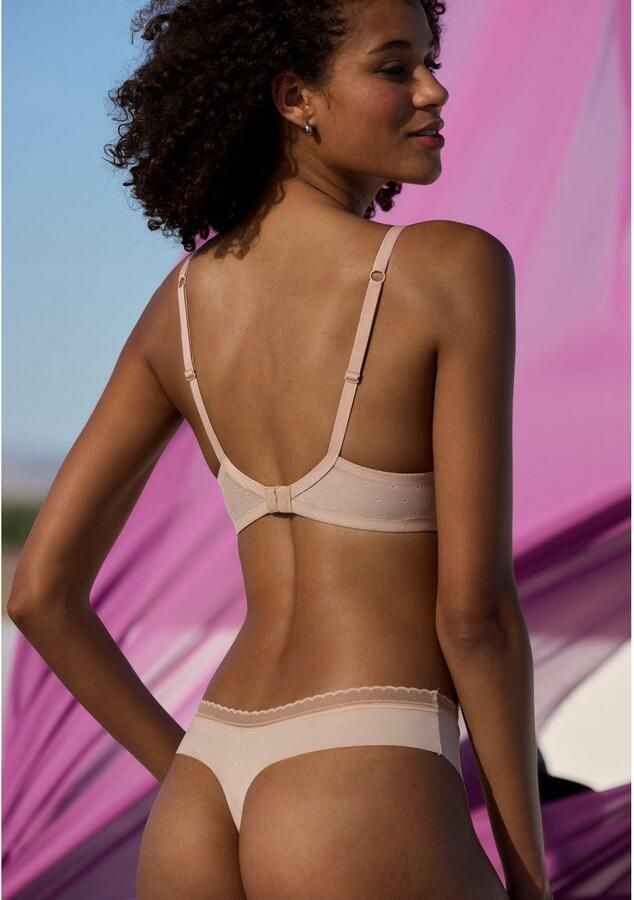 Lascana Bralette-bh zonder beugel met cups van gedessineerd spacer-materiaal basic - Foto 3