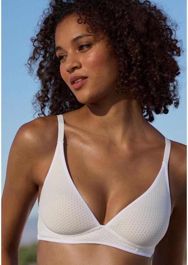 Lascana Bralette-bh zonder beugel met cups van gedessineerd spacer-materiaal basic