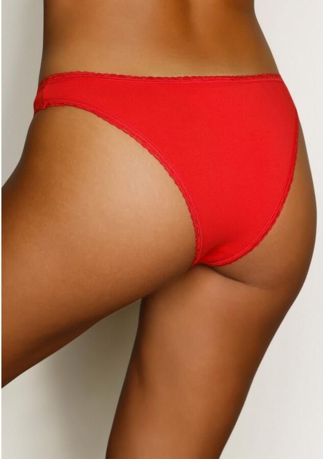 Lascana Brazilian slip met schattige hartjesprints en van elastische katoenkwaliteit (Set van 5) - Foto 3