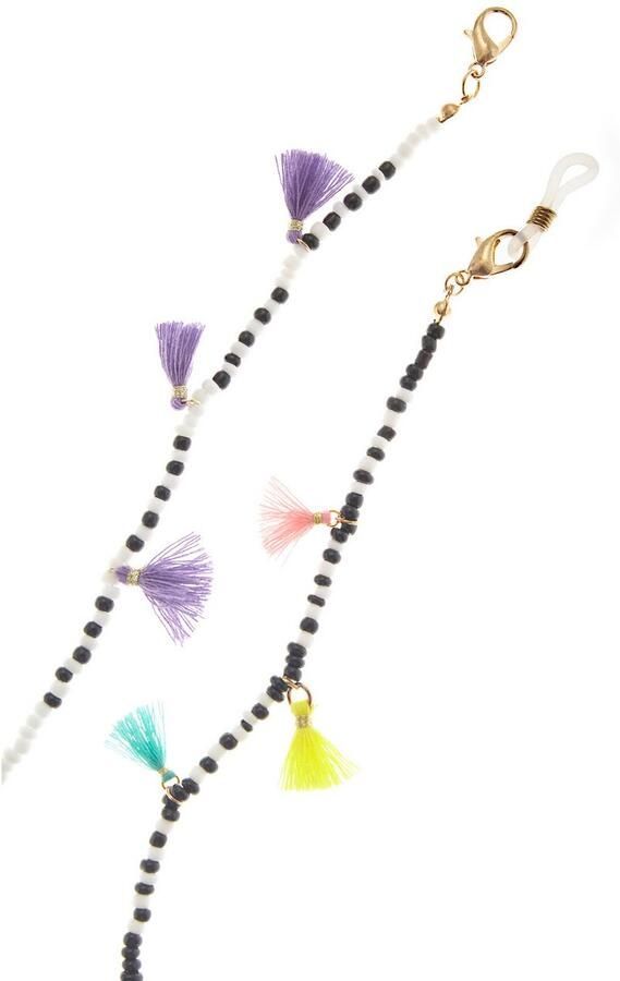 Lascana Brilketting Brillenband met kleine franjes in 2-pack Perfect voor een bril of zonnebril of als maskerketting (2 stuks) - Foto 3