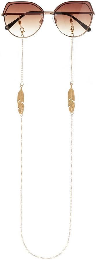 Lascana Brilketting Fijn brillenband met veerornament Perfect voor een bril of zonnebril of als maskerketting - Foto 4