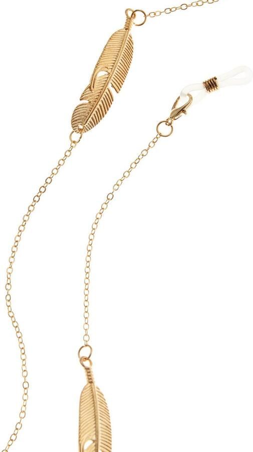 Lascana Brilketting Fijn brillenband met veerornament Perfect voor een bril of zonnebril of als maskerketting - Foto 3