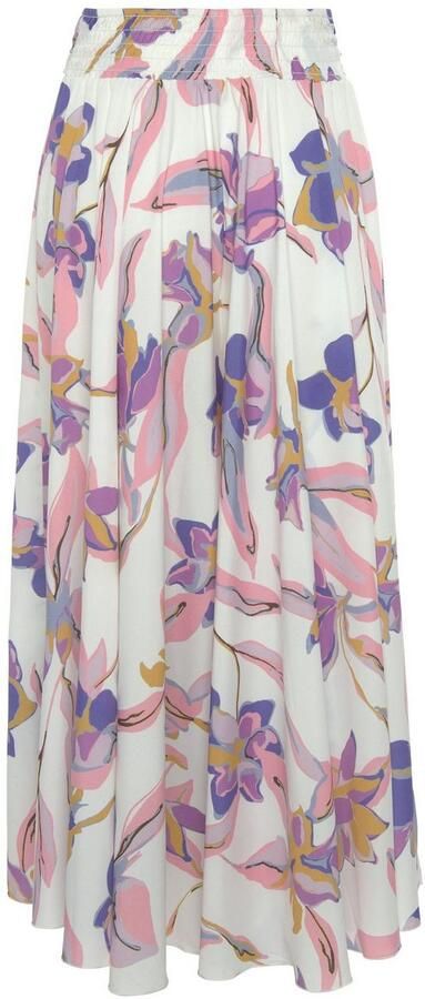 Lascana Broekrok met all-over bloemenprint culotte stijl extra wijde pijpen - Foto 7