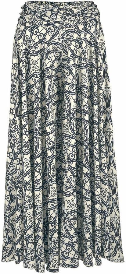 Lascana Broekrok met all-over print culotte stijl extra wijde pijpen - Foto 6