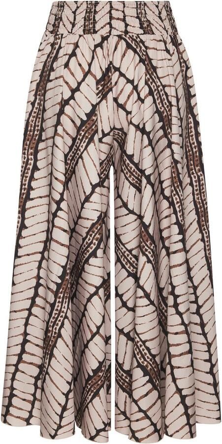 Lascana Broekrok met all-over print culotte stijl extra wijde pijpen - Foto 7