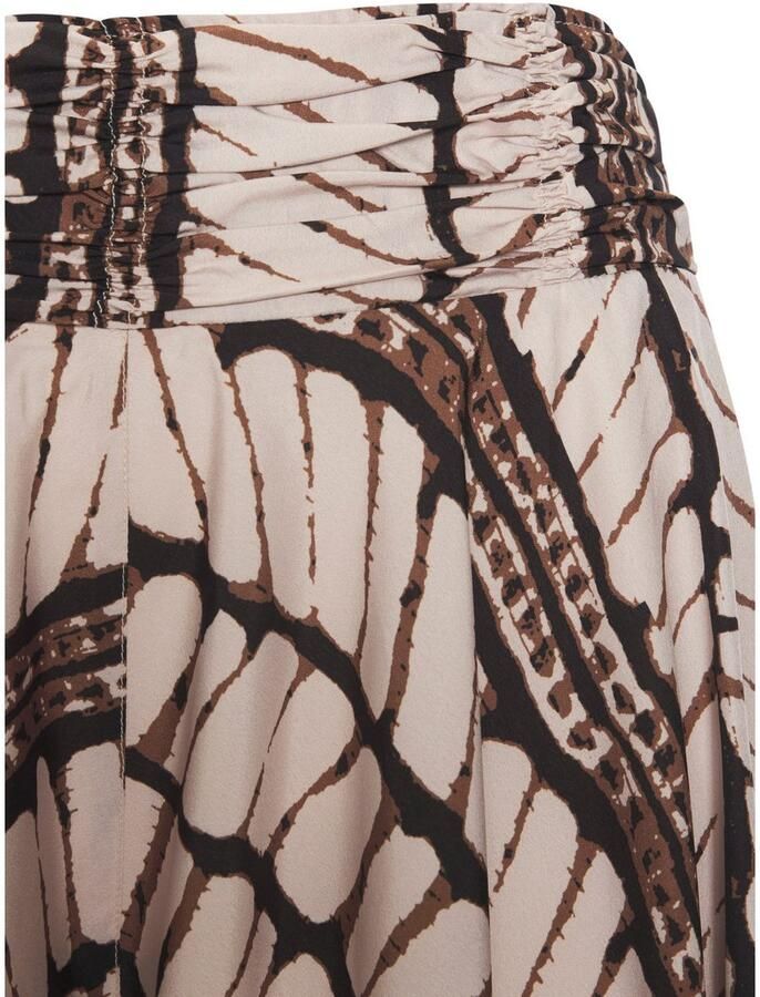 Lascana Broekrok met all-over print culotte stijl extra wijde pijpen