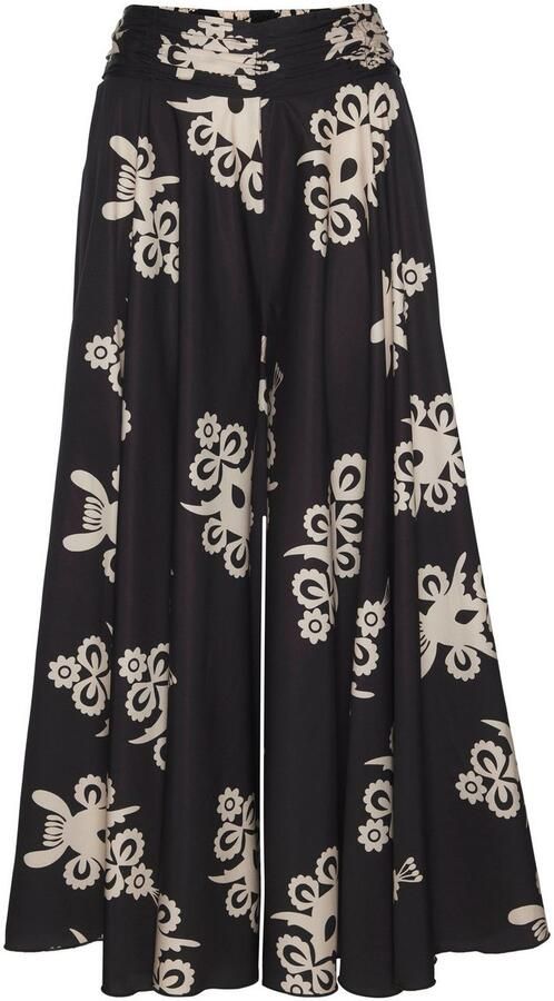 Lascana Broekrok met alloverdruk culotte strijkvrij - Foto 6