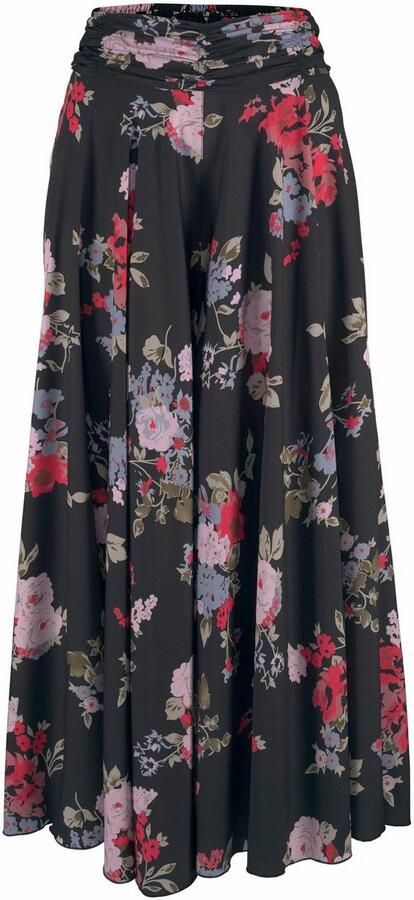 Lascana Broekrok met bloemenprint culotte stijl extra wijde pijpen - Foto 6