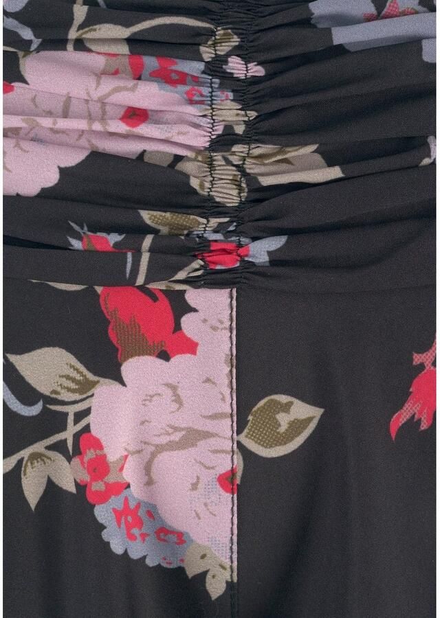 Lascana Broekrok met bloemenprint culotte stijl extra wijde pijpen