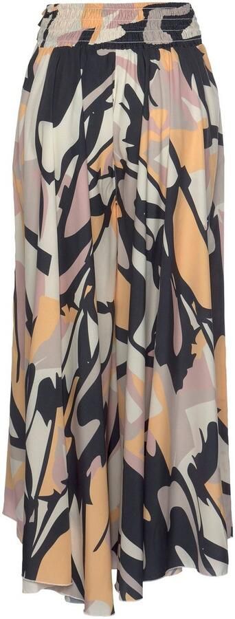 Lascana Broekrok met grafische all-over print culotte stijl extra wijde pijpen - Foto 5