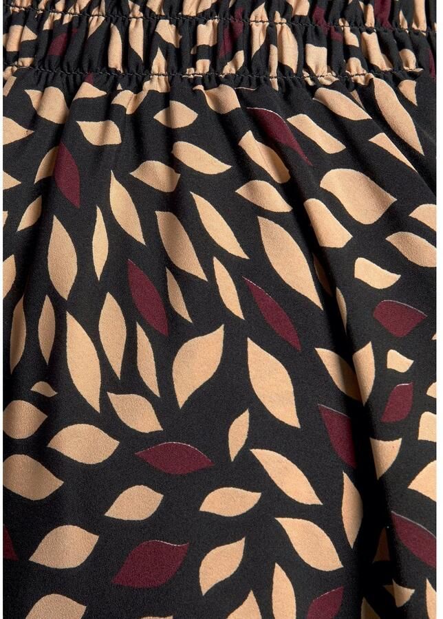 Lascana Broekrok van gladde stof culotte stijl extra wijde pijpen