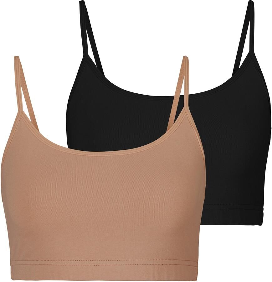 Lascana Bustier van elastisch katoen (2-delig Set van 2) - Foto 5