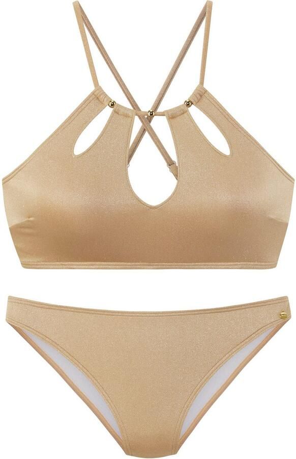 Lascana Bustierbikini Monaco Met sierparels op het decolleté - Foto 5