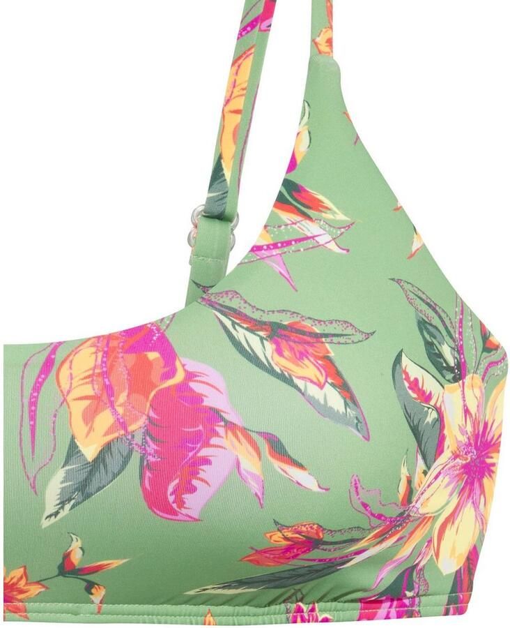 Lascana Bustierbikinitop MALIA met tropische print