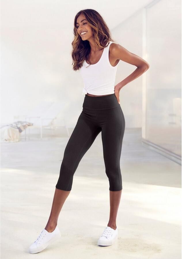 Lascana Caprilegging met brede zachte boord - Foto 3