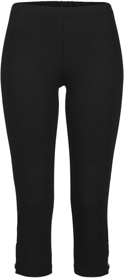 Lascana Caprilegging met cut-outs aan de zoom 3 4 lengte basic elastisch - Foto 5