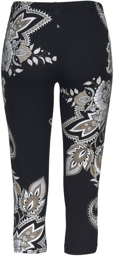 Lascana Caprilegging met sierbandjes aan de uiteinden van de broekspijpen all-over print 3 4 lengte - Foto 7