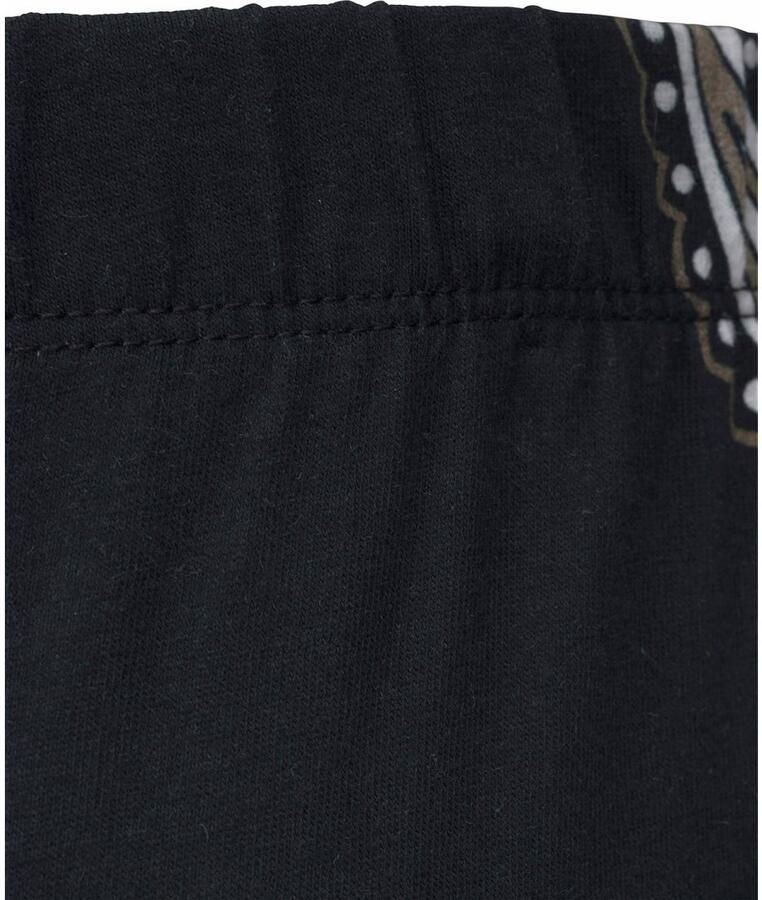 Lascana Caprilegging met sierbandjes aan de uiteinden van de broekspijpen all-over print 3 4 lengte
