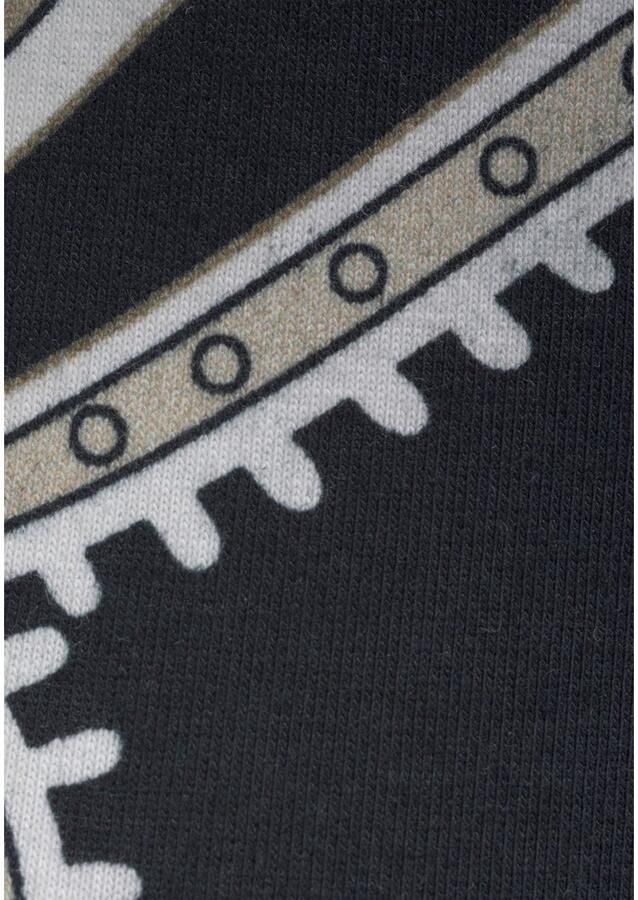 Lascana Caprilegging met sierbandjes aan de uiteinden van de broekspijpen all-over print 3 4 lengte - Foto 4