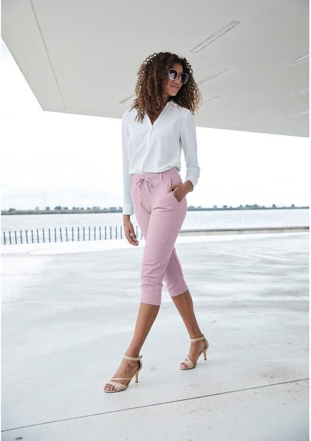 Lascana Caprilegging met zijzakken loungewear - Foto 5