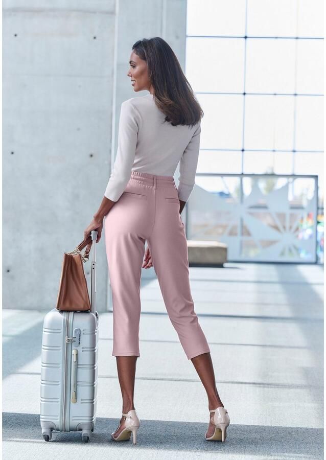 Lascana Caprilegging met zijzakken loungewear