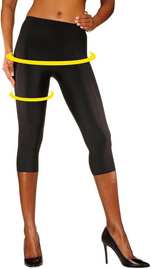 Lascana Caprilegging van licht glanzende kwaliteit loungewear