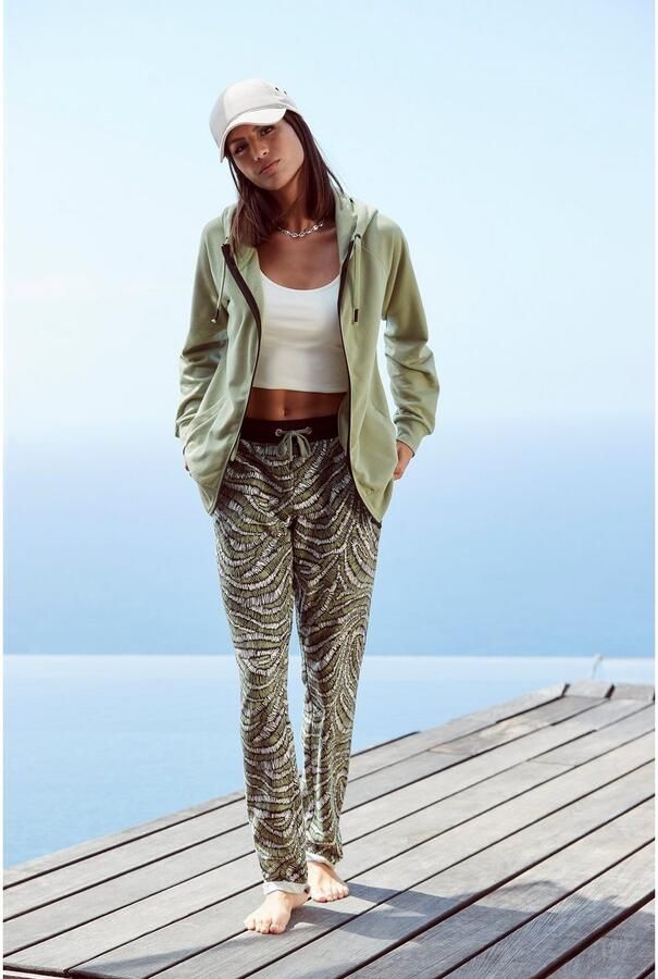 Lascana Capuchonsweatvest met rits loungewear - Foto 6