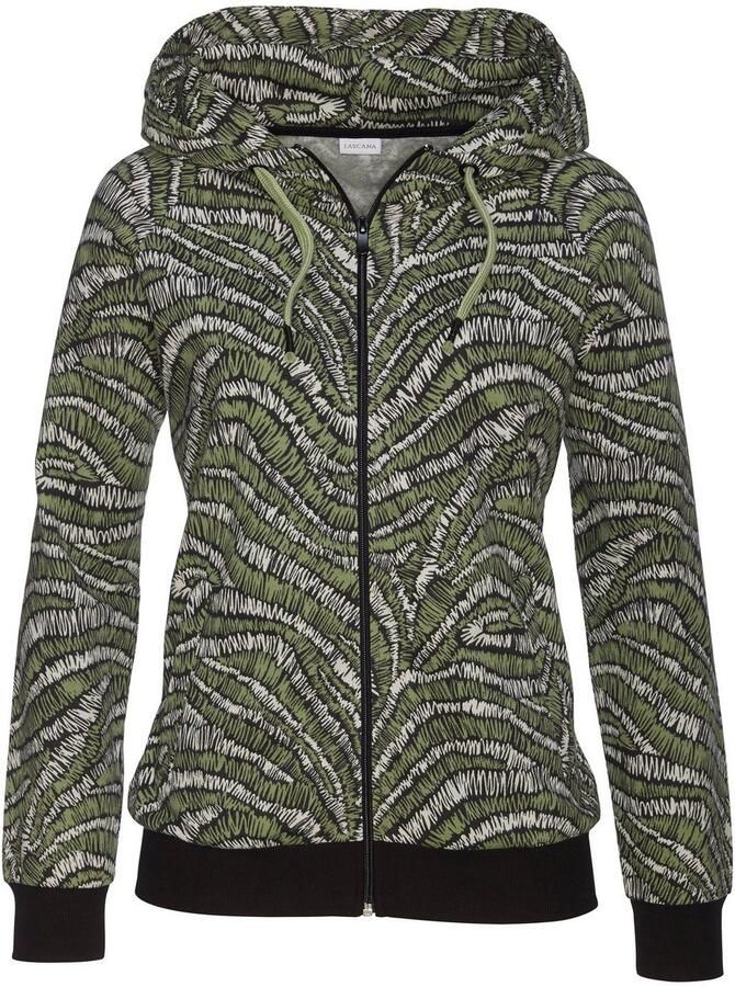 Lascana Capuchonsweatvest met rits loungewear - Foto 2