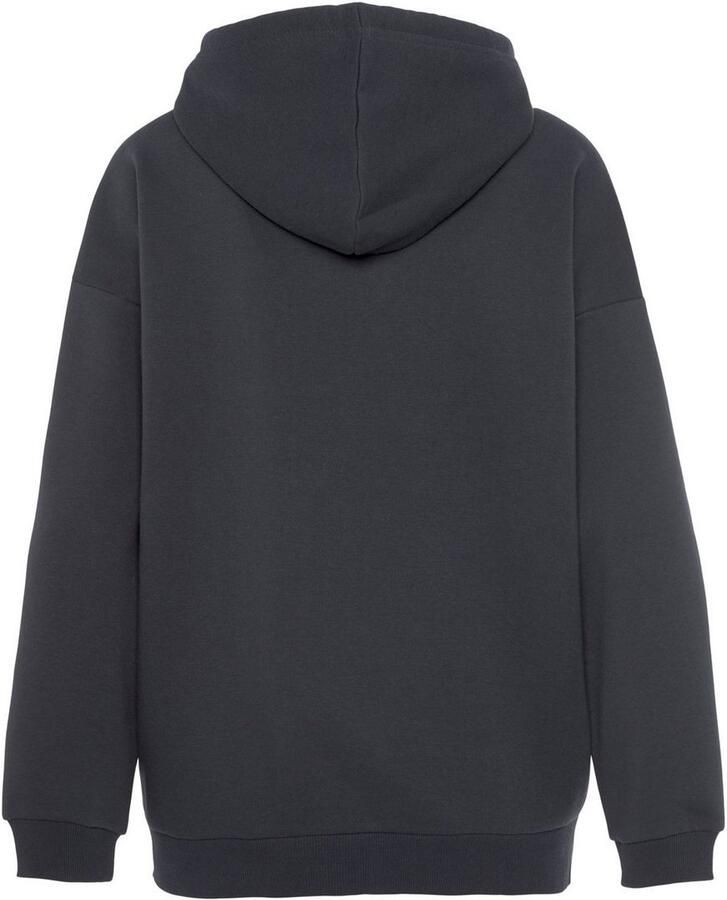 Lascana Capuchonsweatvest Sweatvest met capuchon met zijzakken en aan de binnenkant opgeruwd loungewear