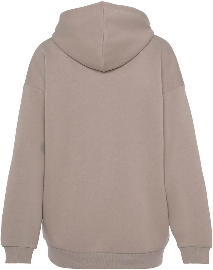 Lascana Capuchonsweatvest Sweatvest met capuchon met zijzakken en aan de binnenkant opgeruwd loungewear - Foto 2