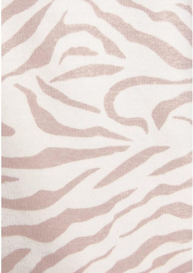 Lascana Capuchonsweatvest sweatvest met details in rozegoudkleur Sweatshirtjack met details in roségoudkleur loungewear - Foto 7