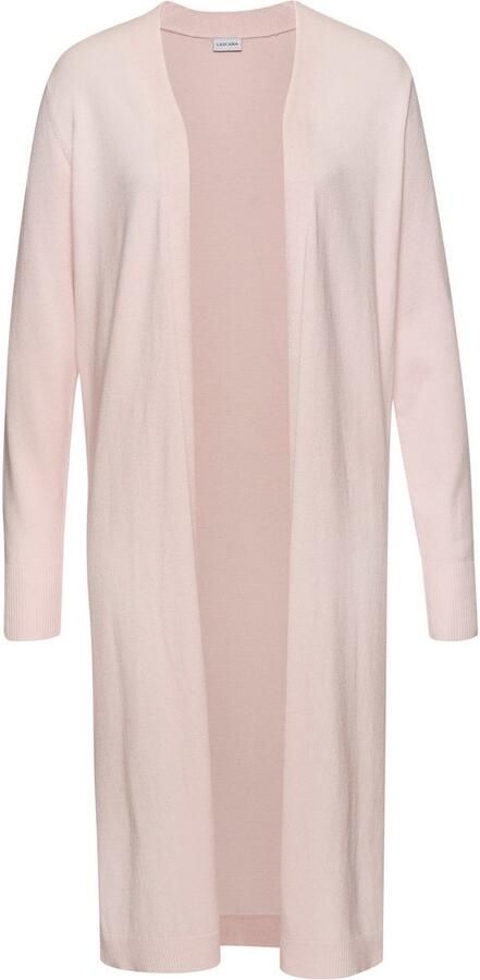 Lascana Cardigan met zijopeningen lange gebreide jas van zacht ribbreiwerk - Foto 8