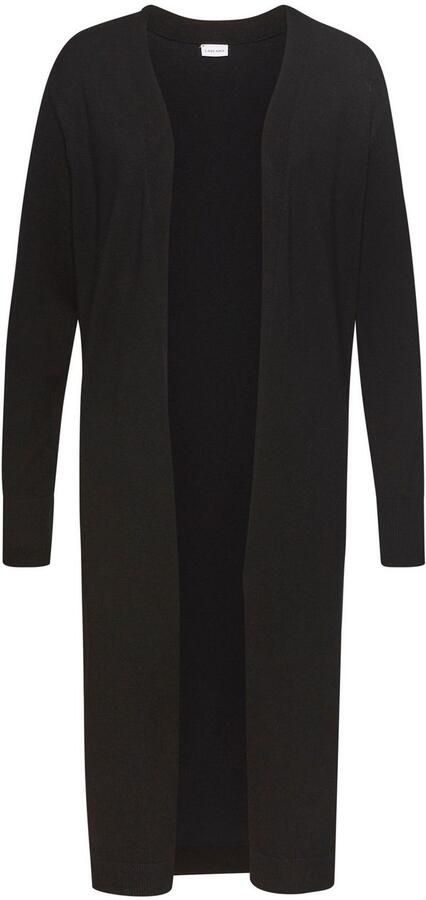 Lascana Cardigan met zijopeningen lange gebreide jas van zacht ribbreiwerk - Foto 5