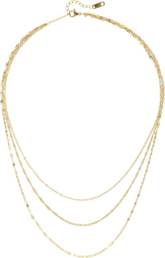 Lascana Collier 3-laags ketting Fijne kettingen met goudkleurige coating - Foto 3