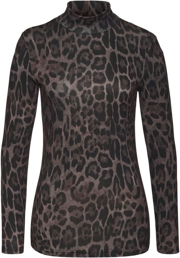 Lascana Colshirt met dierenprint jersey shirt modieus basic - Foto 8