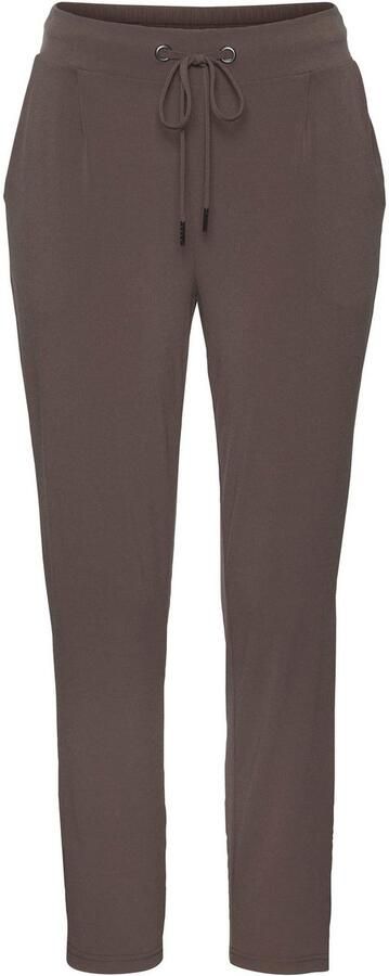 Lascana Comfortbroek van gladde jerseykwaliteit lichte zomerbroek met zakken kreukvrij - Foto 8